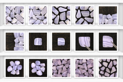 Blue Lace Agate Background Textures Samples Showcase Shelfs