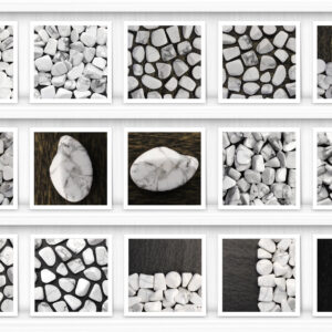 White Turquoise Background Textures Samples Showcase Shelfs