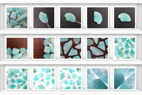 Amazonite Background Textures Showcase Shelfs
