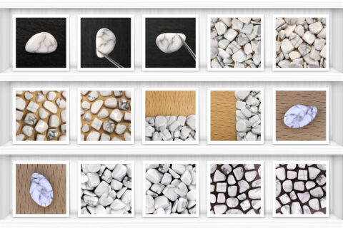 White Turquoise Background Textures Samples Showcase Shelfs