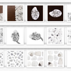 White Turquoise Background Textures Samples Showcase Shelfs
