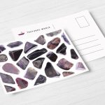 Postcard Sugilite Background Textures Modern Poster Preview