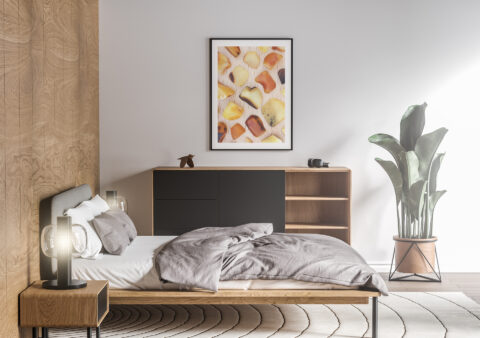 Bedroom Amber Background Textures Modern Poster Preview
