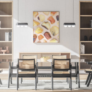 Kitchen & Dining Amber Background Textures Modern Poster Preview