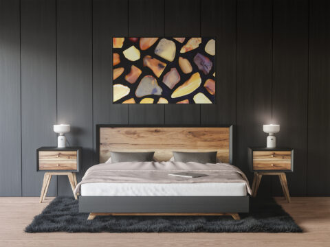 Bedroom Amber Background Textures Modern Poster Preview