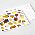 Postcard Amber Background Textures Modern Poster Preview