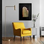 Living Room Amber Background Textures Modern Poster Preview