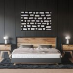 Bedroom White Coral Background Textures Modern Poster Preview