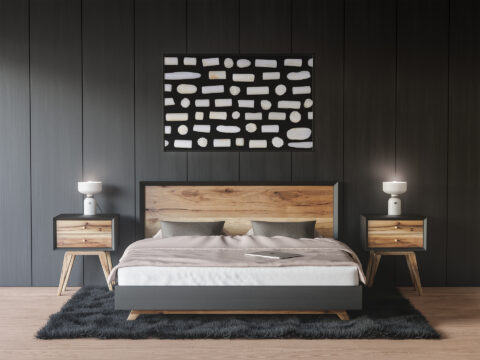 Bedroom White Coral Background Textures Modern Poster Preview