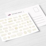 Postcard White Coral Background Textures Modern Poster Preview
