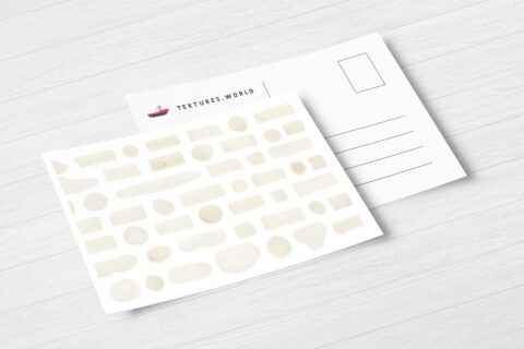 Postcard White Coral Background Textures Modern Poster Preview
