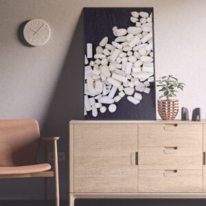 Entryway White Coral Background Textures Modern Poster Preview