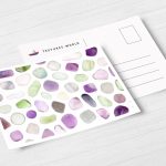 Postcard Fluorite Background Textures Modern Poster Preview