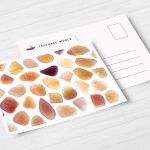 Postcard Red Aventurine Background Textures Modern Poster Preview