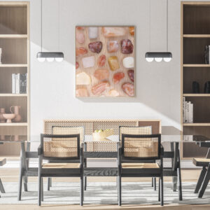 Kitchen & Dining Red Silk Jade Background Textures Modern Poster Preview