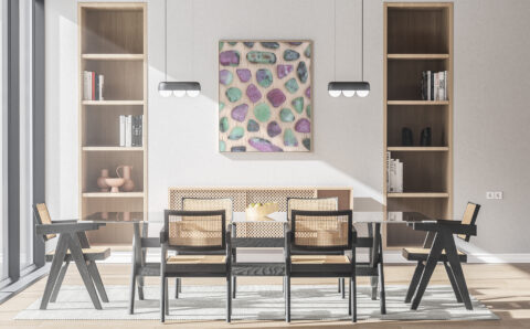 Kitchen & Dining Ruby Zoisite Background Textures Modern Poster Preview
