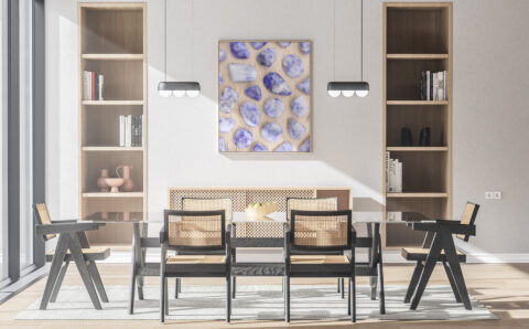 Kitchen & Dining Sodalite Background Textures Modern Poster Preview