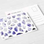Postcard Sodalite Background Textures Modern Poster Preview