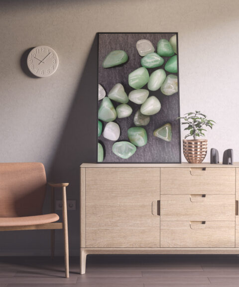 Entryway Green Aventurine Background Textures Modern Poster Preview