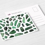 Postcard Malachite Background Textures Modern Poster Preview