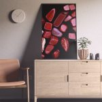 Entryway Red Jasper Background Textures Modern Poster Preview