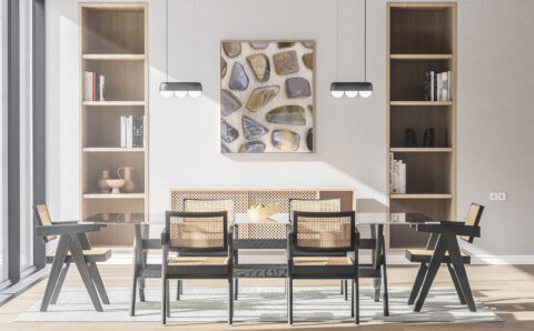 Kitchen & Dining Tiger's Eye Background Textures Modern Poster Preview