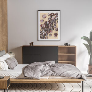 Bedroom Garnet Background Textures Modern Poster Preview