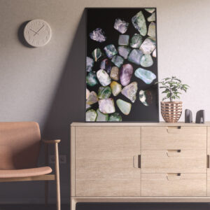 Entryway Moss Agate Background Textures Modern Poster Preview