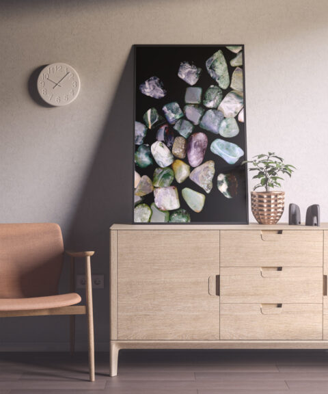 Entryway Moss Agate Background Textures Modern Poster Preview