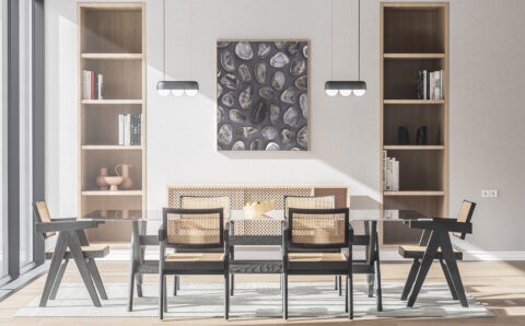 Kitchen & Dining Smoky Quartz Background Textures Modern Poster Preview