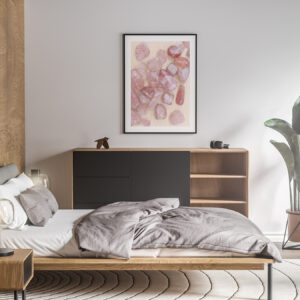 Bedroom Strawberry Quartz Background Textures Modern Poster Preview