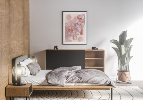Bedroom Strawberry Quartz Background Textures Modern Poster Preview