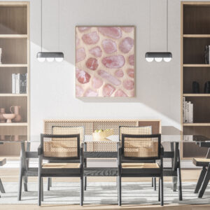 Kitchen & Dining Strawberry Quartz Background Textures Modern Poster Preview