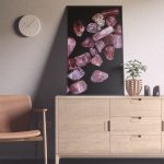 Entryway Strawberry Quartz Background Textures Modern Poster Preview