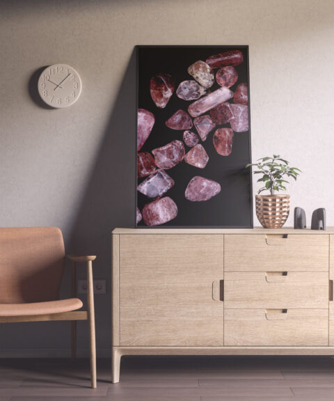 Entryway Strawberry Quartz Background Textures Modern Poster Preview