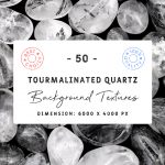 Tourmalinated Quartz Background Textures Square Cover Preview