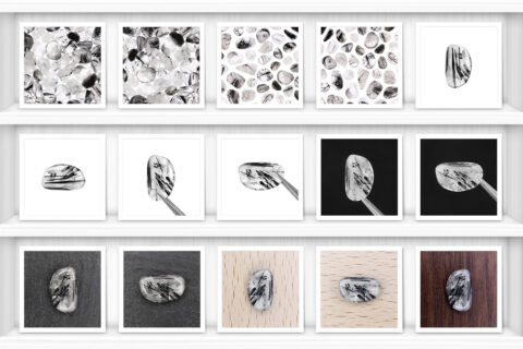 Tourmalinated Quartz Background Textures Showcase Shelves Samples Preview