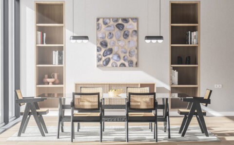 Kitchen & Dining Tourmalinated Quartz Background Textures Modern Poster Preview