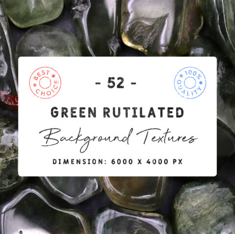 Green Rutilated Background Textures Square Cover Preview