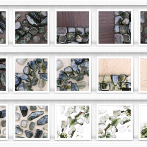 Green Rutilated Background Textures Showcase Shelves Samples Preview