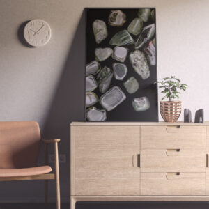 Entryway Green Rutilated Background Textures Modern Poster Preview