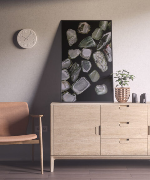 Entryway Green Rutilated Background Textures Modern Poster Preview