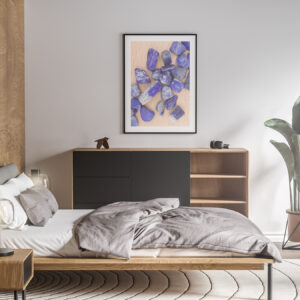 Bedroom Lapis Lazuli Background Textures Modern Poster Preview