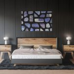 Bedroom Lapis Lazuli Background Textures Modern Poster Preview
