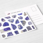 Postcard Lapis Lazuli Background Textures Modern Poster Preview