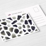 Postcard Obsidian Background Textures Modern Poster Preview