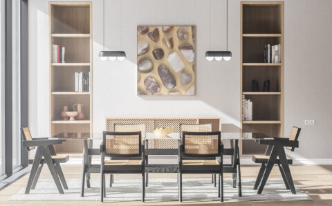 Kitchen & Dining Persian Agate Background Textures Modern Poster Preview