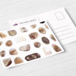 Postcard Persian Agate Background Textures Modern Poster Preview