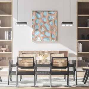 Kitchen & Dining Turquoise Background Textures Modern Poster Preview