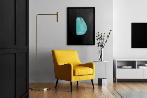 Living Room Turquoise Background Textures Modern Poster Preview